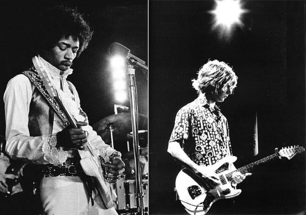 Jimi Hendrix & Johna Squire, två virutuoser på gitarr